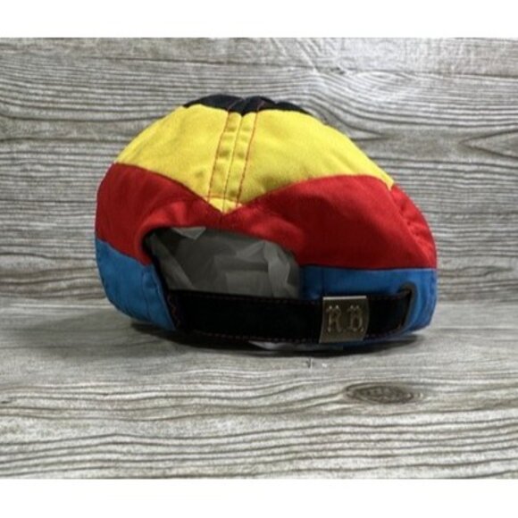 Rowing Blazers Black Blue Red Yellow Striped Baseball Hat Cap R.B. New York - Picture 5 of 7